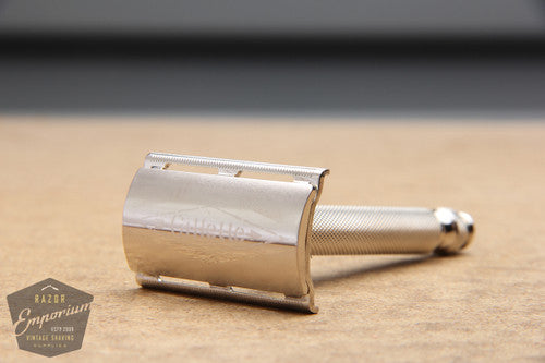Gillette 1955 Ball End Tech 3 Piece DE Razor w/ Electro Etched Logo - A4
