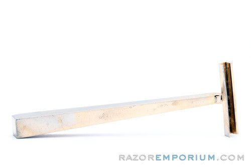 1970's Gillette Trac II Metal Gold Handle Razor
