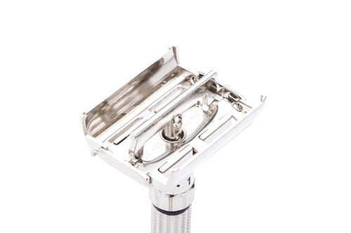 1958 D4 Gillette Fatboy TTO Adjustable Double Edge Safety Razor | Factory Nickel Revamp