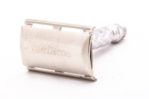 1972 S1 Gillette Ball End Tech Spiral Handle Travel Razor | Original Condition