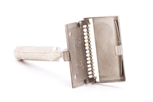 1930's Ever Ready Chain Handle Style SE Safety Razor | Factory Nickel Revamp
