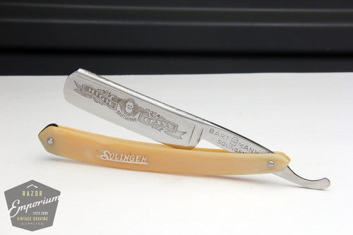 6/8" Bartmann High Class Engraved "Saturday" 7 Day Razor | Solingen, Germany