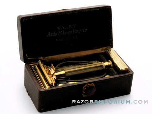 1940's Valet Auto Strop Razor Set w/ Leather Case