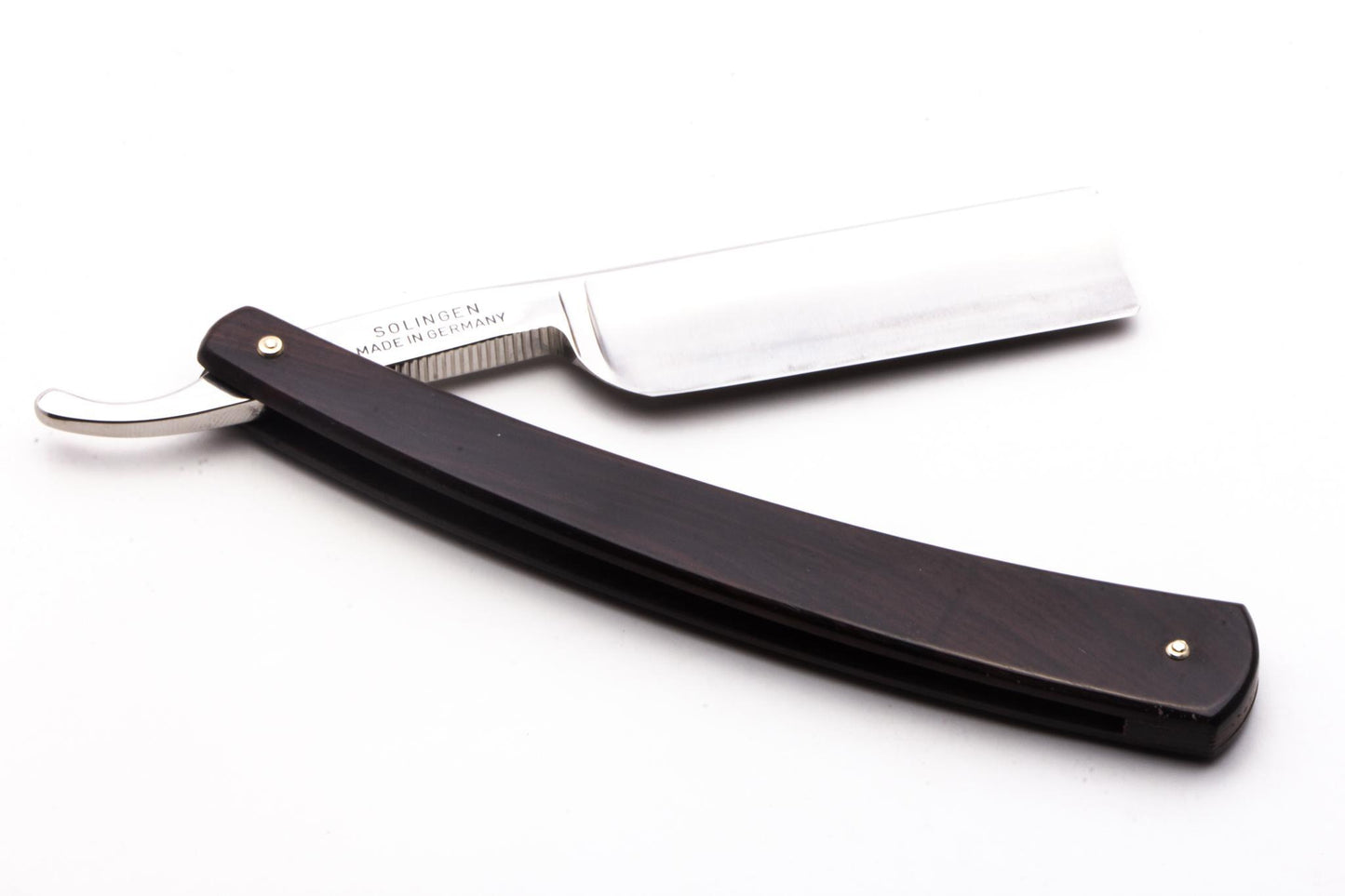 7/8" Ralf Aust American Tip Straight Razor | African Blackwood Scales