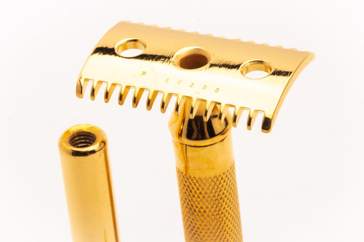 1921 Gillette Big Fellow Double Edge Safety Razor Set | 24K Gold Revamp