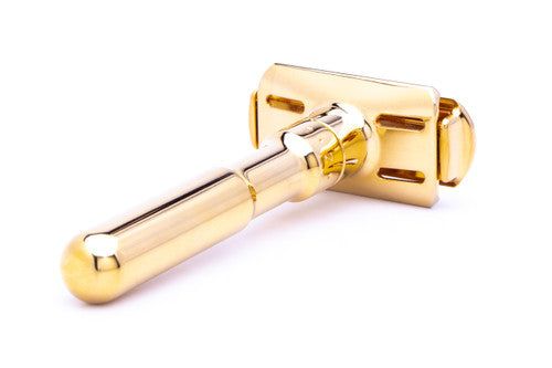 Merkur Futur Gold Adjustable DE Safety Razor with Snap Closure