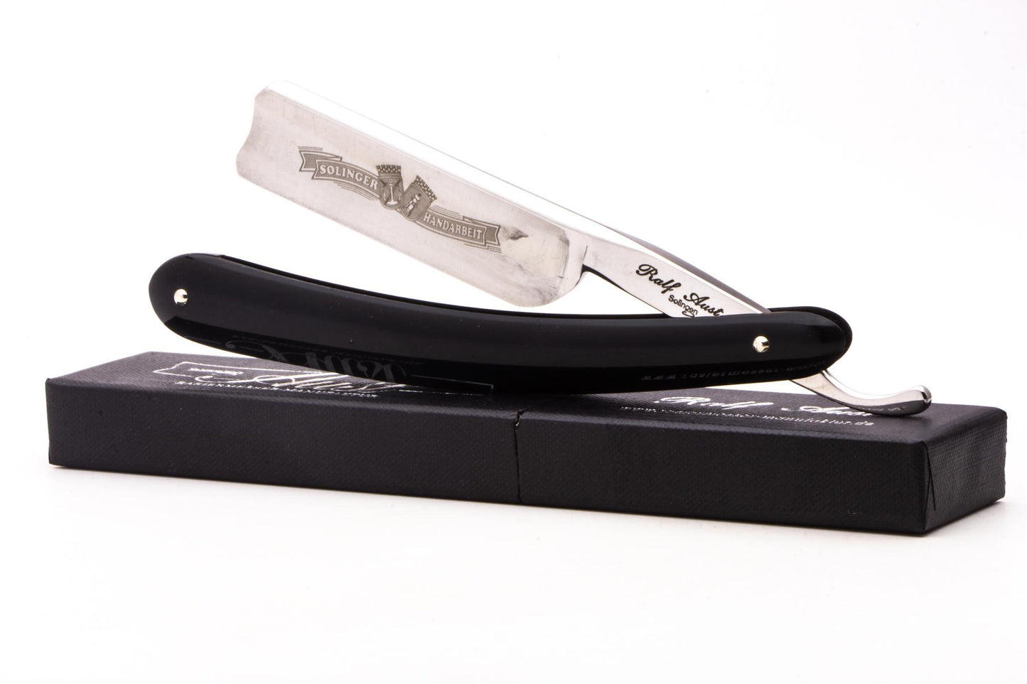 6/8" Ralf Aust Spanish Tip Hollow Ground Straight Razor | Acrylic Scales