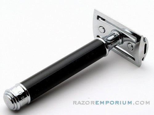 MÜHLE Closed Comb Chrome Black Handle DE Safety Razor