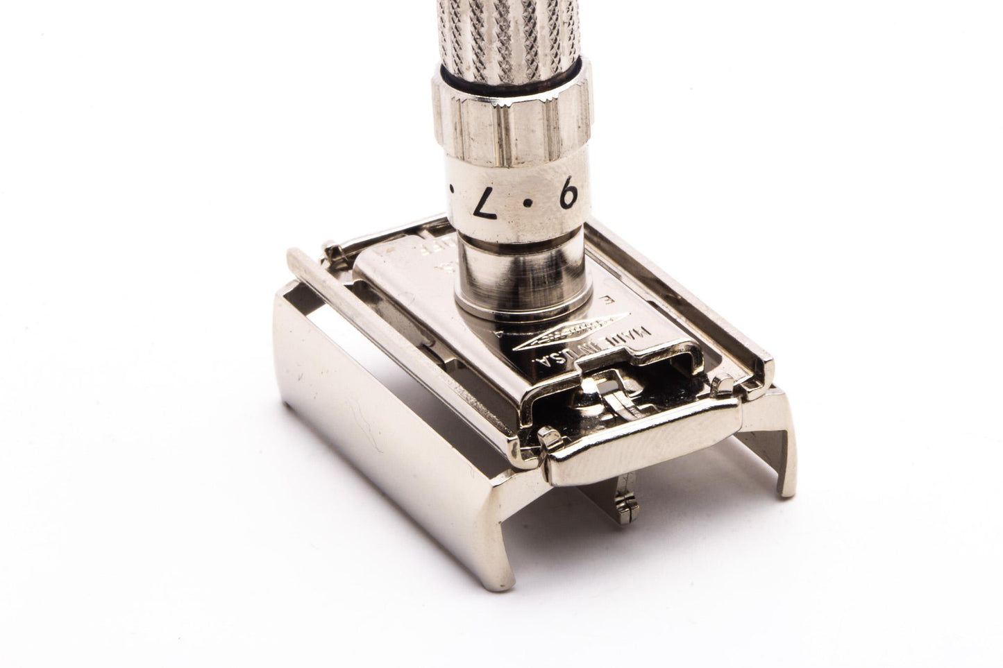 1959 E4 Gillette Fatboy Adjustable Double Edge Razor Set | Original Condition