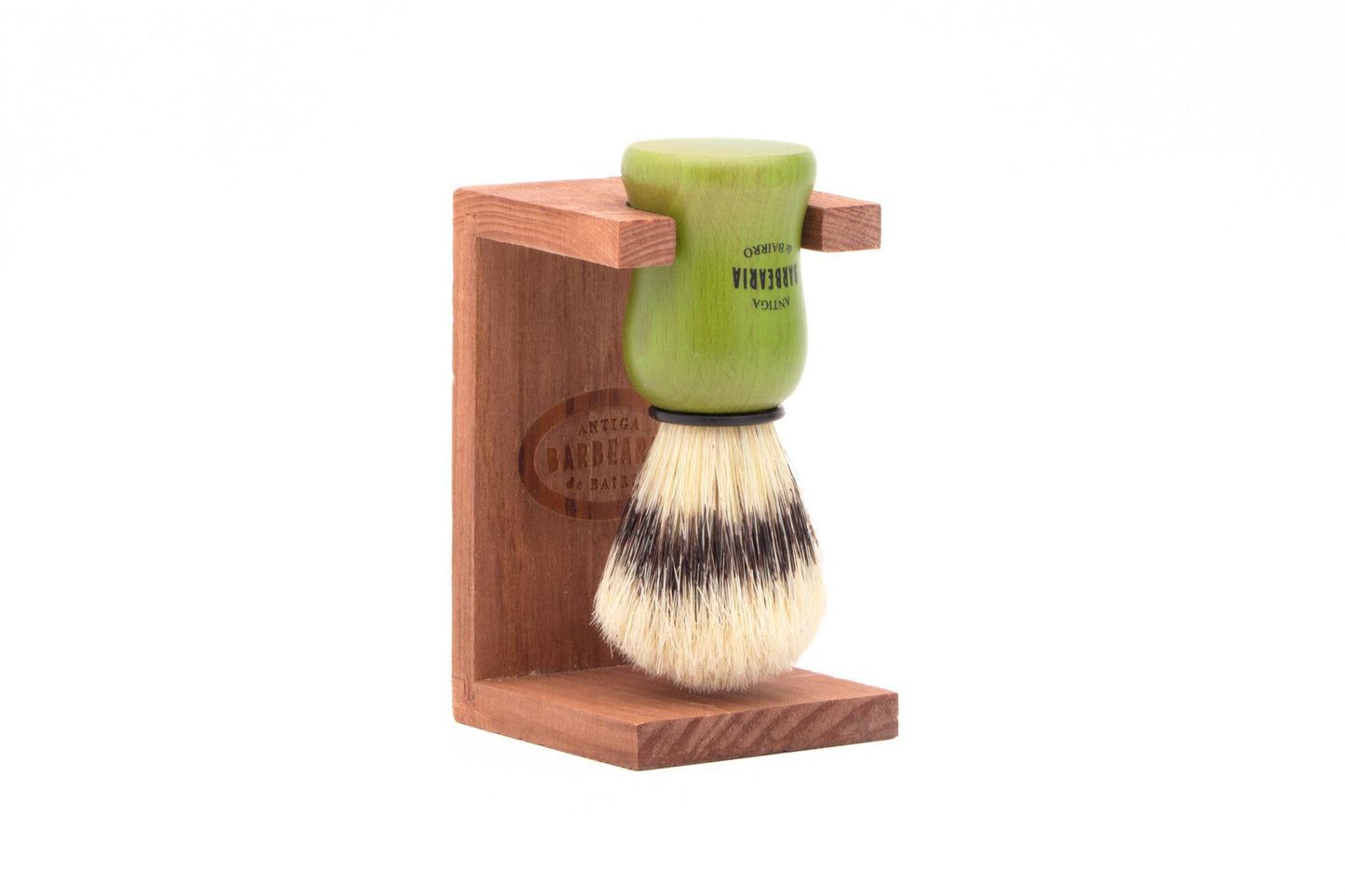Antiga Barbearia de Bairro Shaving Brush Wooden Holder