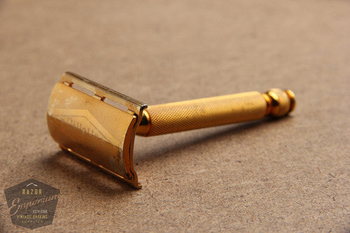 Gillette 1950's Ball End Tech Razor w/ Electro Etched Logo Cap