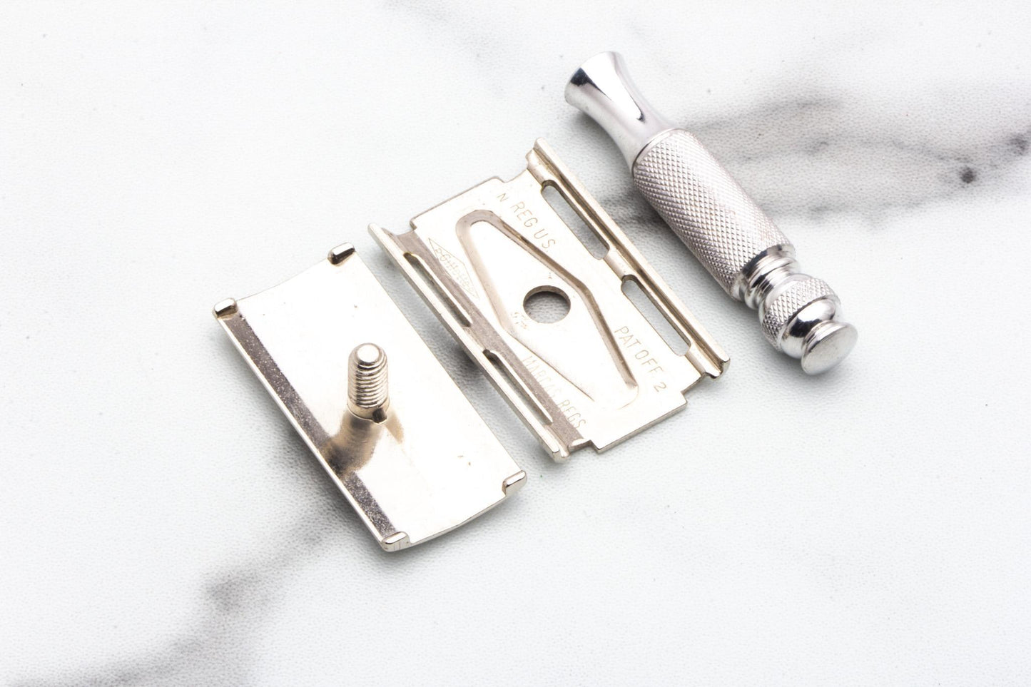 1968 N2 Gillette Ball End Tech Travel Razor Set | Original Condition
