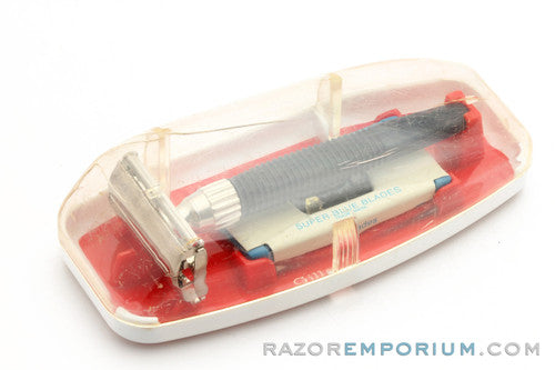 1967 Gillette Slim Twist TTO DE Safety Razor Set