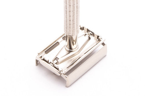1965 K4 Gillette Flare Tip Double Edge Super Speed Safety Razor | Factory Nickel Revamp