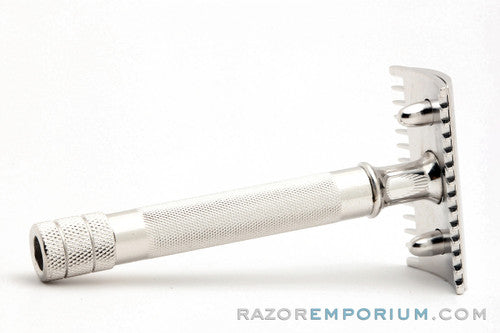1918 Gillette Single Ring Old Type Safety Razor - Rhodium Revamp