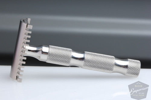Ikon Bamboo Stainless Steel Razor Handle Only