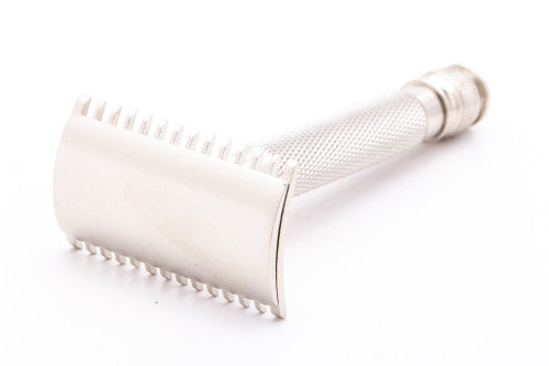 1910's Gillette Ball End Old Type Double Edge Safety Razor | Factory Nickel Revamp
