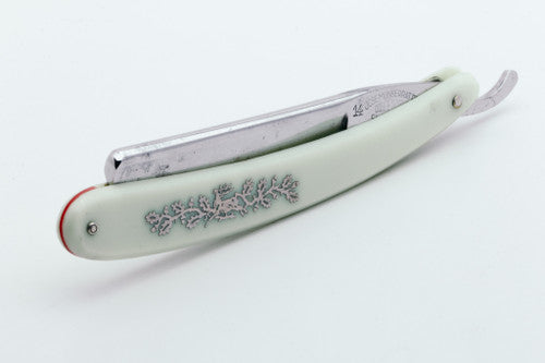 7/8" Filarmonica Doble Temple #14 Straight Razor w/ Pastel Green Scales | Spain