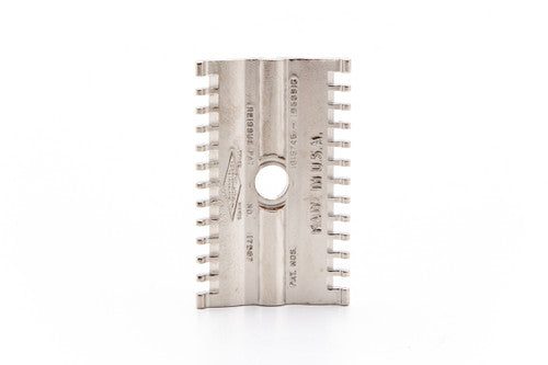1930's Gillette NEW Long Comb Common Bar Handle Safety Razor | Factory Nickel Revamp