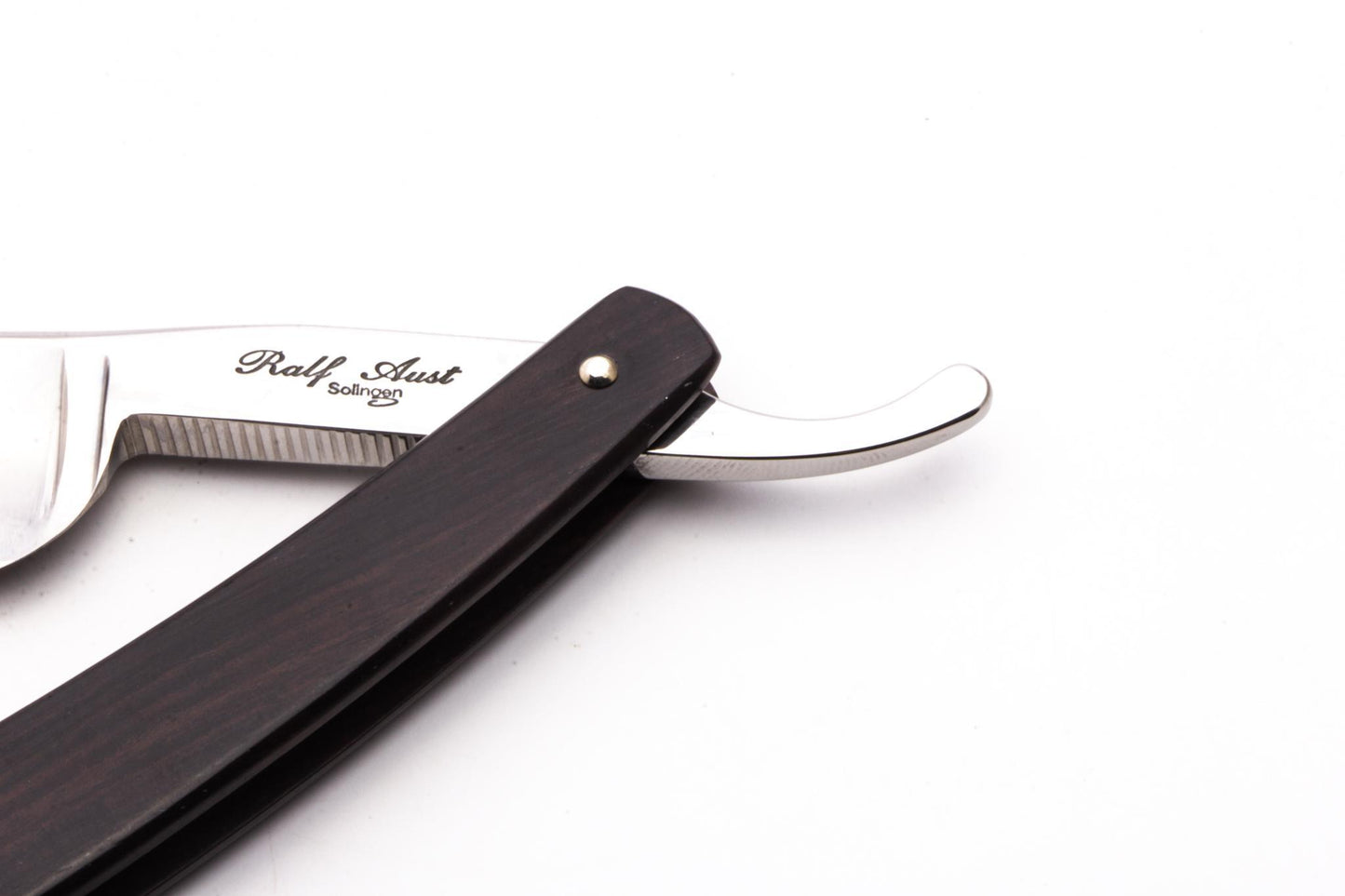 7/8" Ralf Aust American Tip Straight Razor | African Blackwood Scales