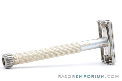 1965 Gillette Champagne Star Lady Gillette DE Safety Razor - K1