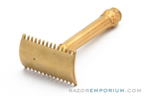 1914 Gillette Basketweave Pocket Edition - Old Type Shell (DE) Razor Set