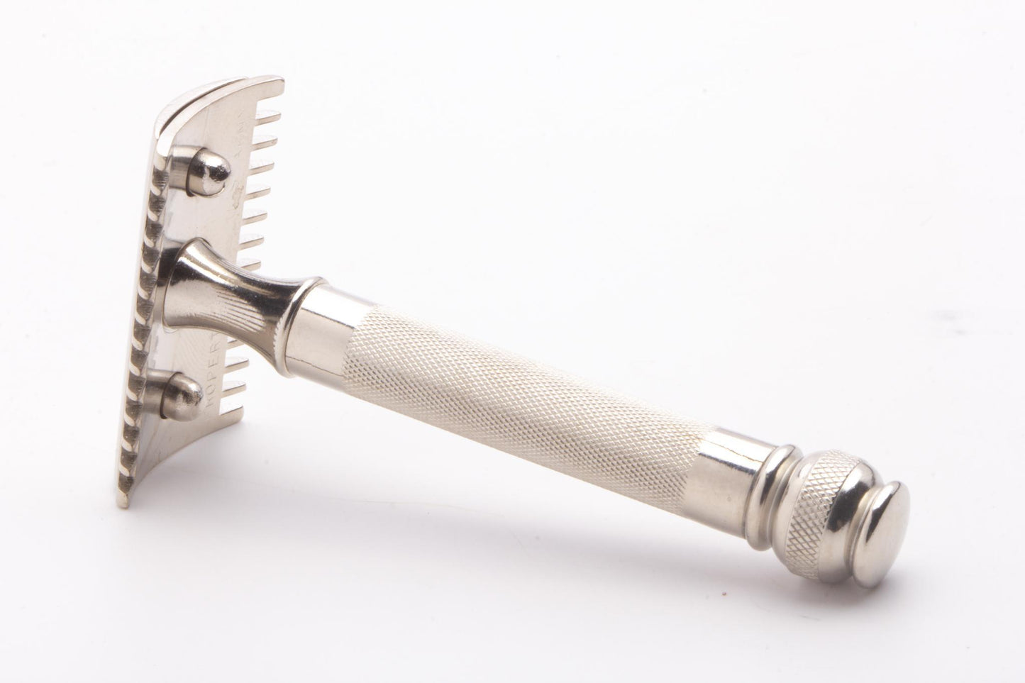 1918 Gillette WW1-Issued Old Type Ball End Safety Razor | Factory Nickel Revamp