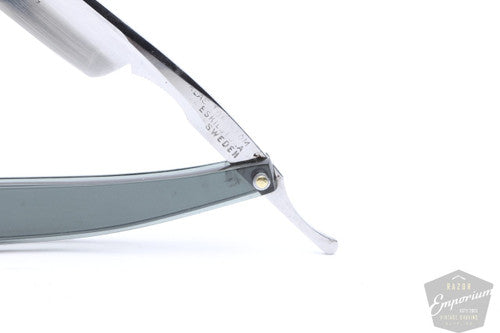 9/16'' Klas Tornblom Faux Frameback Smokey Acrylic Straight Razor