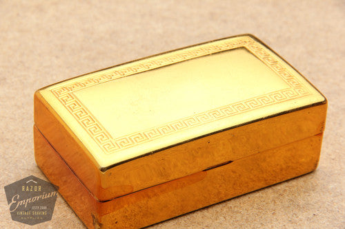 Gillette 1934 Aristocrat Deluxe Christmas Special w/ Case and Original Blade Bank