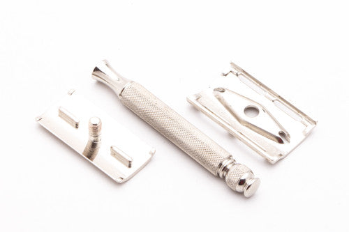 1950's Gillette Ball End Tech 3 Piece DE Safety Razor