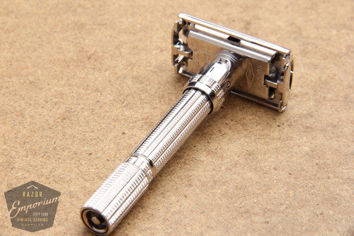 Gillette 1966 Slim Adjustable Safety Razor L4 ** Rhodium REVAMPED