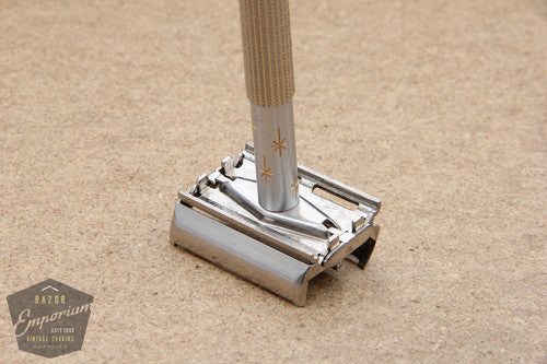 Gillette 1965 Champagne Star Lady Safety Razor K2