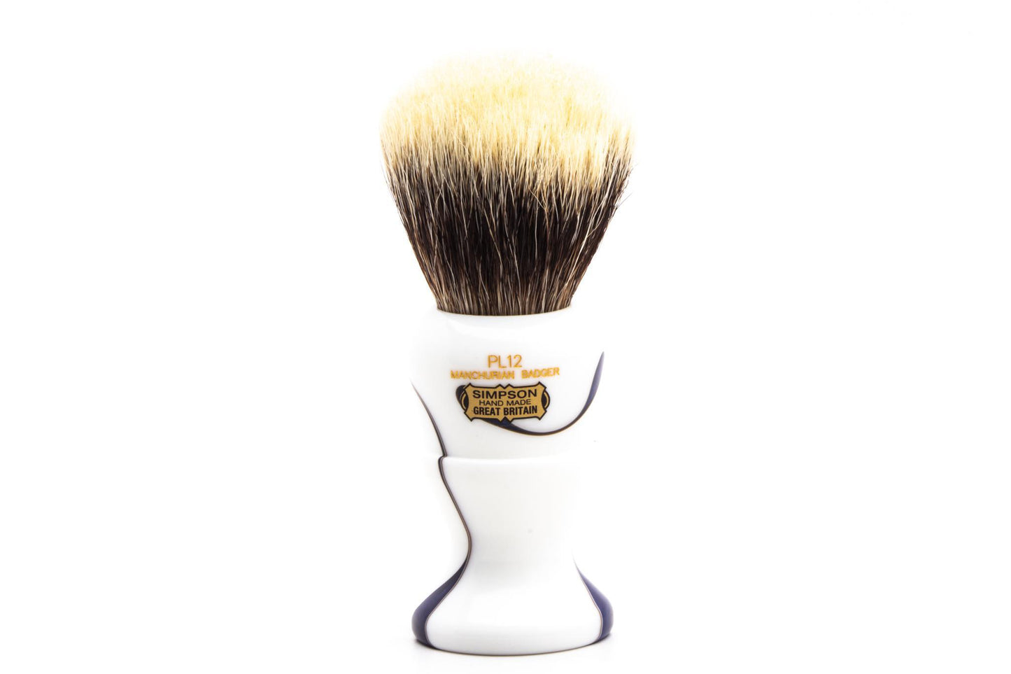 Simpsons | Le Polo 12 Manchurian Badger Sapphire Candy Shaving Brush| Pre-owned