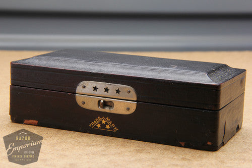 Kampfe Bros. 1900's Star New 7 Day Model SE Safety Razor in Black Leather Case