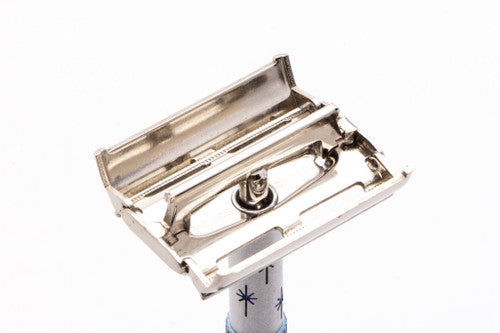 1971 R2 Gillette Blue Star Lady Gillette Double Edge Safety Razor| Original Condition