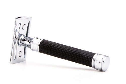 Edwin Jagger DE3D-BC15BL Black Diamond Laser Cut 3D Handle Safety Razor #24