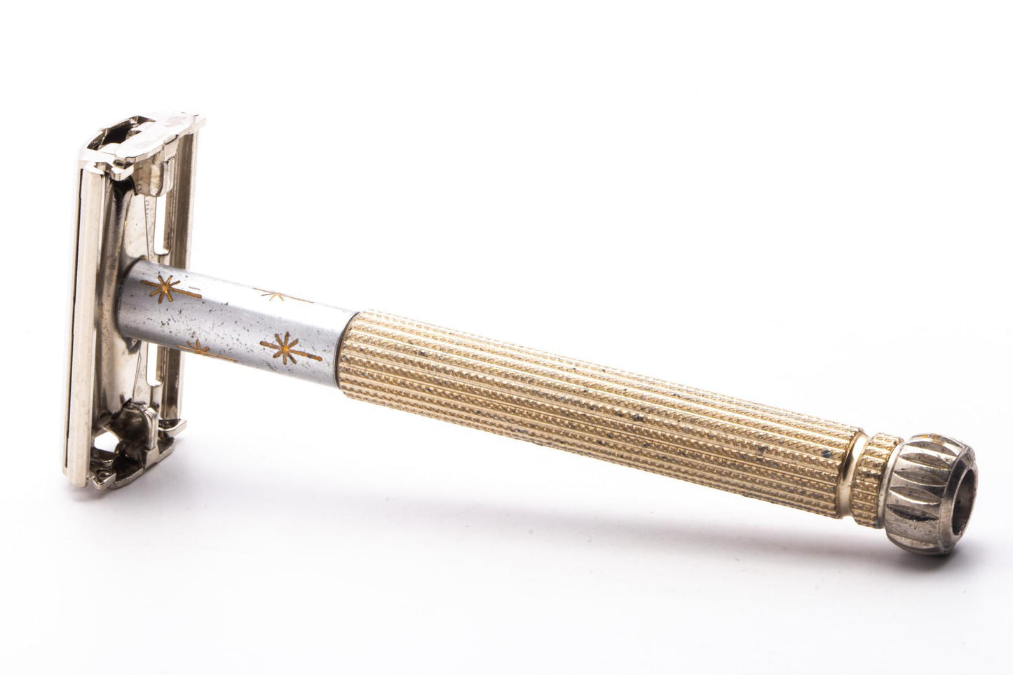 1965 K2 Gillette Champagne Star Lady Double Edge Safety Razor | Original Condition
