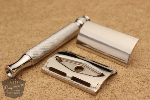 Gillette 1932 Canadian Ball End Tech Safety Razor * Nickel REVAMPED