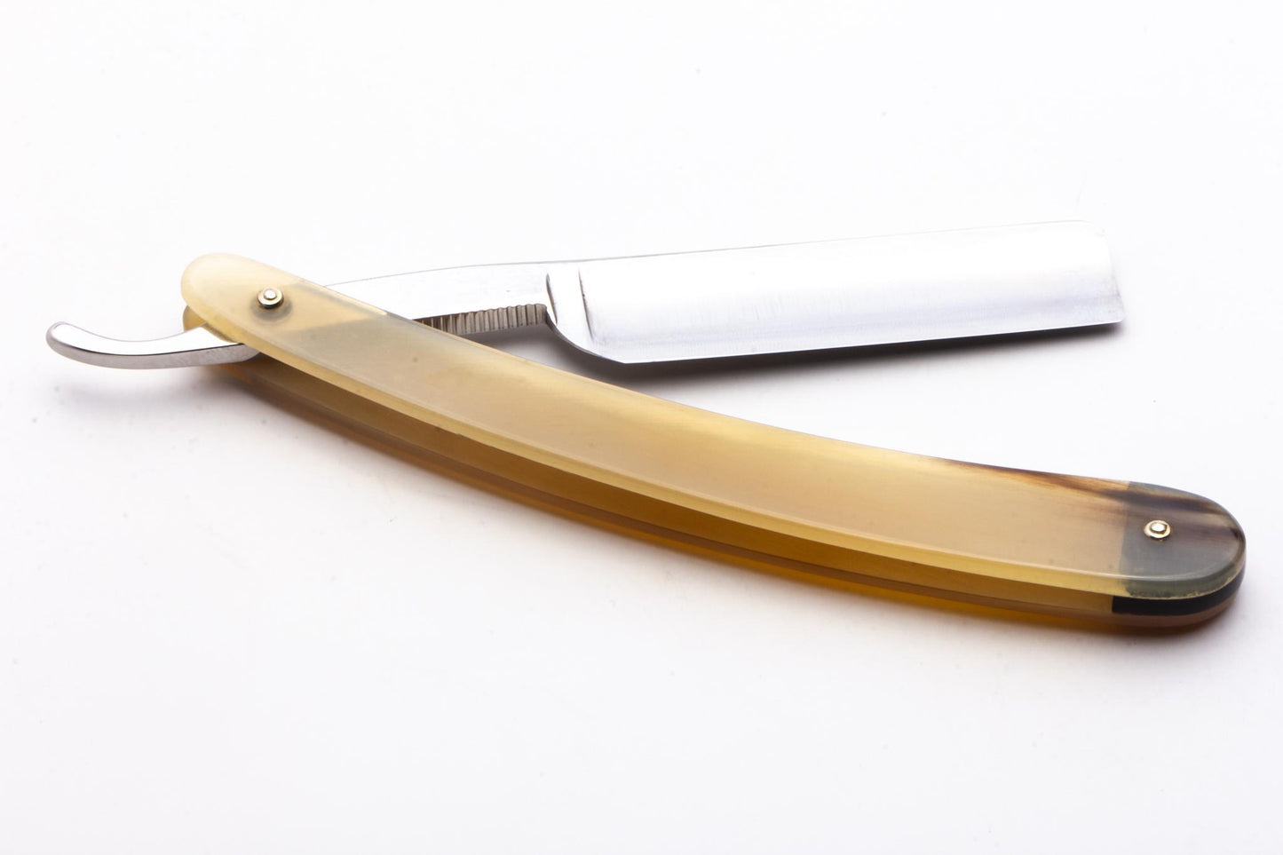 5/8" Ralf Aust Square Point Straight Razor | Horn Scales