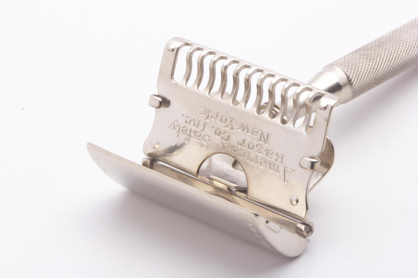 Ever-Ready 1912 Style Single Edge Safety Razor | Factory Nickel Revamp