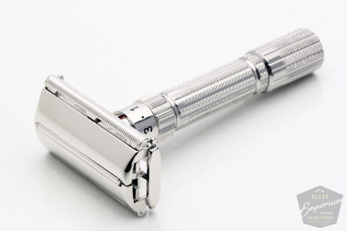 Gillette 1959 Fatboy Adjustable Double Edge * Rhodium Revamp