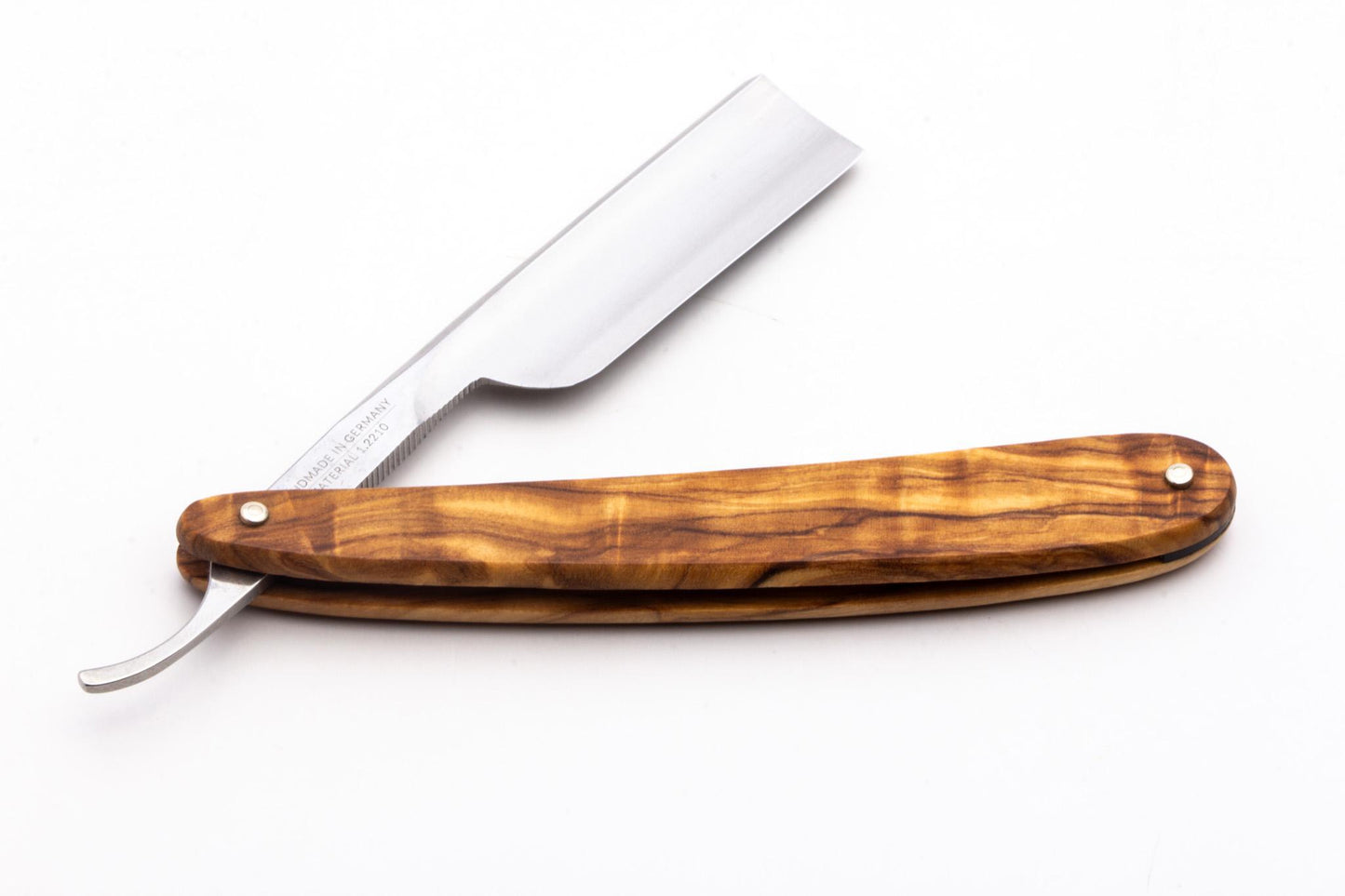 5/8" Dovo Solingen Short Barbarosa Olive Wood Straight Razor