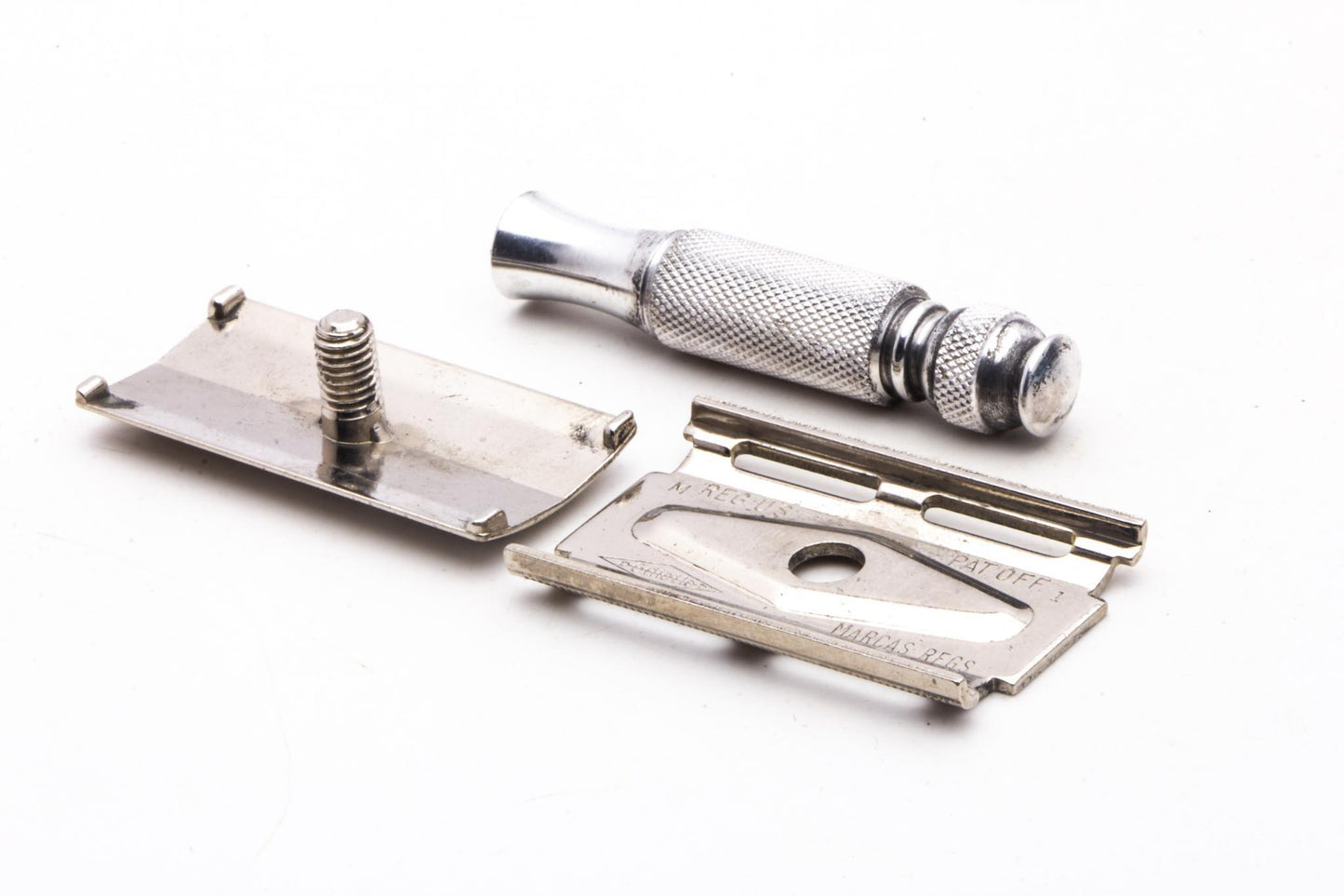 1966 M1 Gillette Ball End Tech Travel Spiral Handle Set | Original Condition