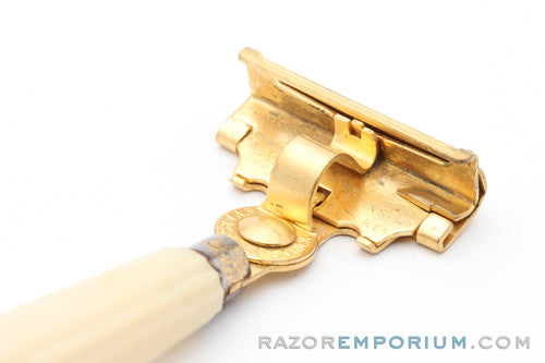 1950's Eversharp Schick Gold and Cream Injector Razor