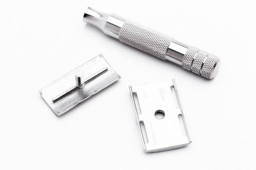 iKon Stainless Steel Standard Solid Guard D E Razor - Original Production Run
