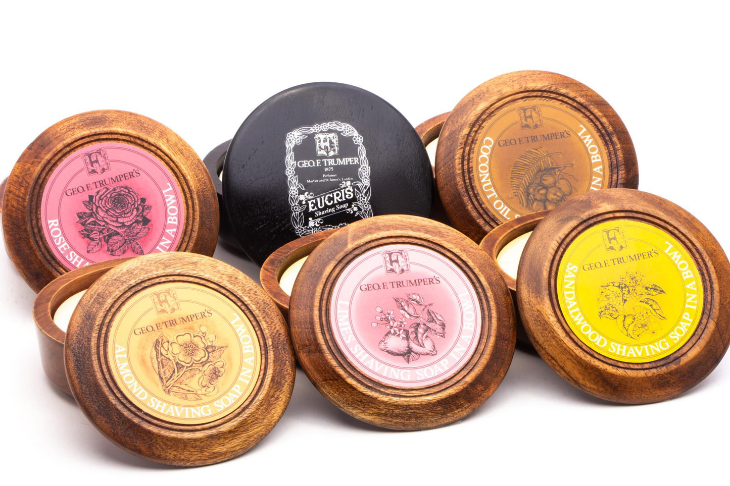 Geo F. Trumper | Eucris Hard Shaving Soap in Wooden Bowl