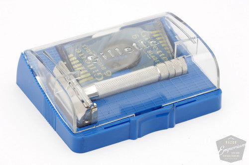 1954 Gillette Z3 Super Speed Double Edge in Blue Case