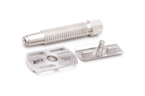 Rex Supply Co. | Envoy Three Piece Stainless Steel Double Edge Safety Razor