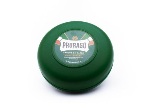 Proraso Travel Shaving Soap | Green Refresh Menthol & Eucalyptus In Jar 75ml
