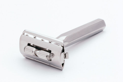 1930's King Oscillator Safety Razor | Factory Nickel Revamp